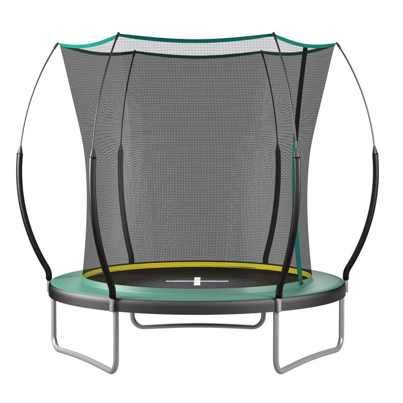Trampoline à ressorts sans entraves 8 pi pour l'extérieur, Vert