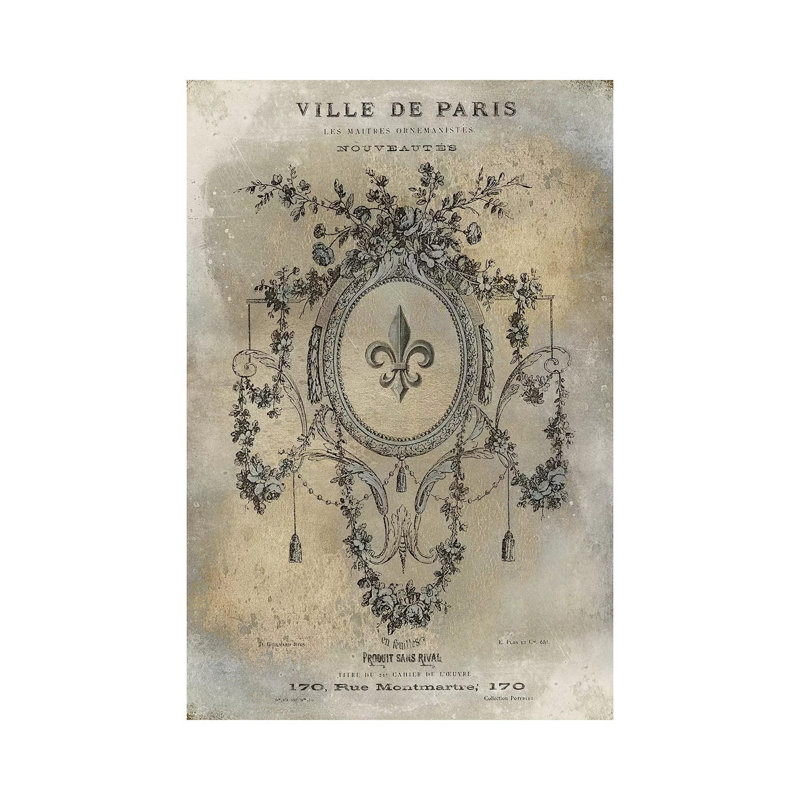 Ville De Paris by Oliver Jeffries - Print on Canvas, Wrapped Canvas, 66.04 cm H x 45.72 cm W x 1.91 cm D
