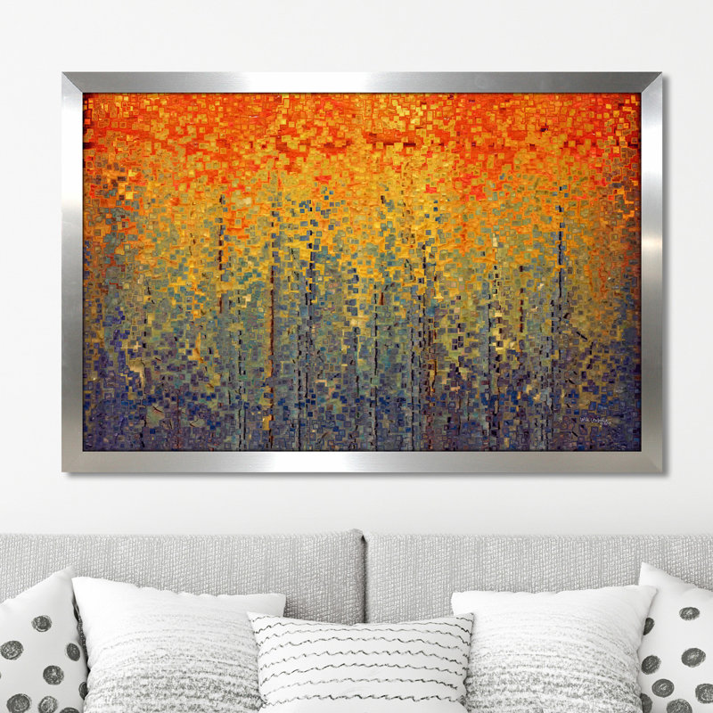 « let me not errant », reproduction d’art sur toile encadrée, H 27,5 po x l 39,5 po x P 0,75 po, Encadrement argenté