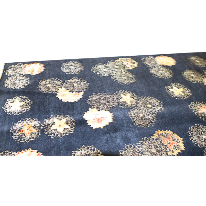 Handmade Silk and Wool Area Rug