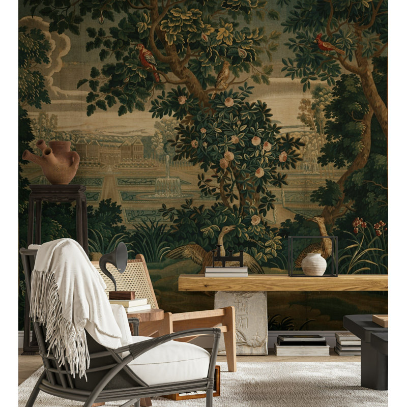 Tapisserie française Versailles, L 200 po x L 120 po
