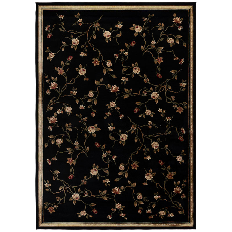 Carolane Performance Floral Rug, Rectangle 8' x 11'