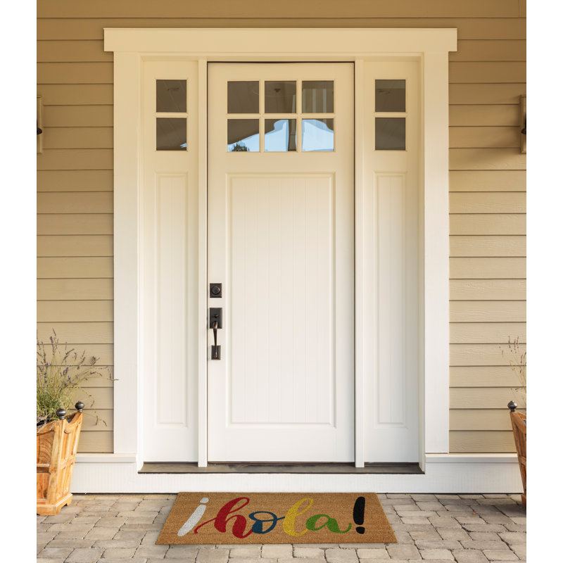 Tapis de porte d'extérieur antidérapant Hola 30 po x 18 po