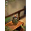 Swirling flowers on black Incense Burner