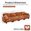 Canapé en chenille avec garniture pompon et siège profond ergonomique-1557100975