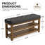 Upholstered Bench with Shelves-1759247997-1759247996