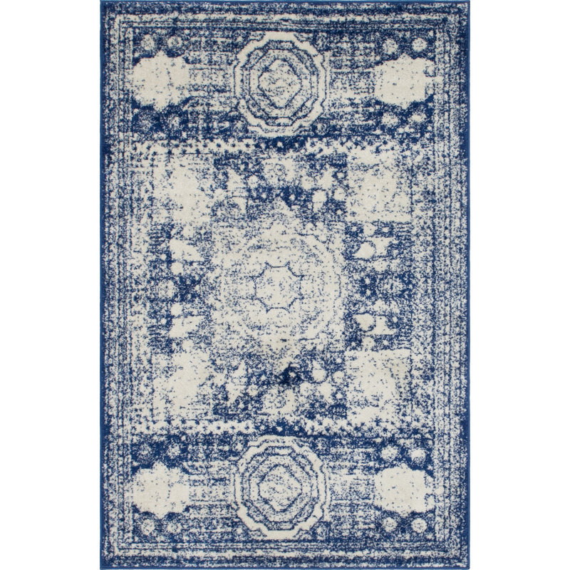 Rizo Geometric Indoor Rug, Rectangle 4'1" x 6'1"
