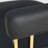 Mair Set of 3 Luxurious 25" Faux Leather Solid back Gold Tripod Base Counter Stool