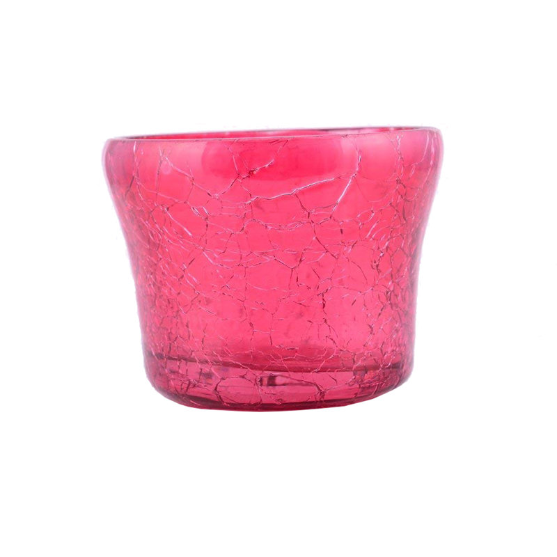 2'' H Glass Tabletop Votive Holder, Red