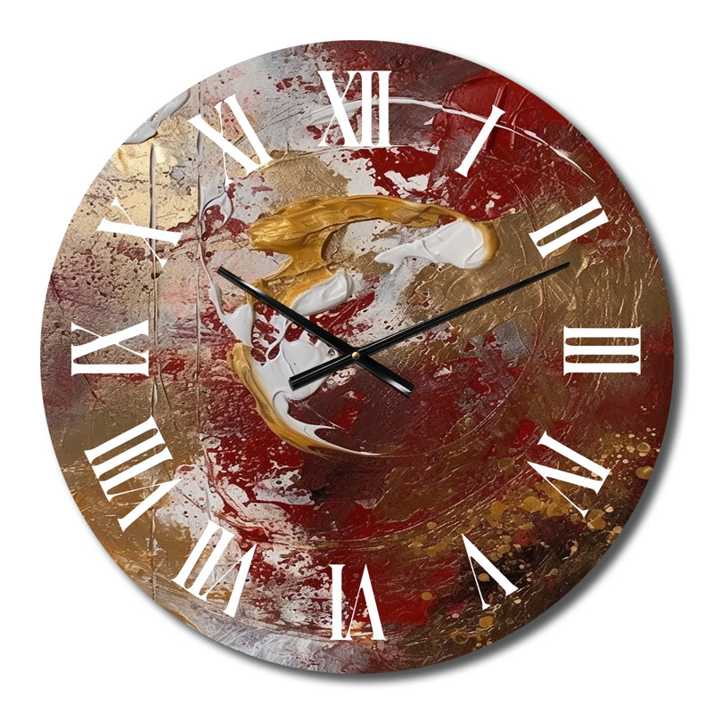 Horloge murale en métal antique, Petit