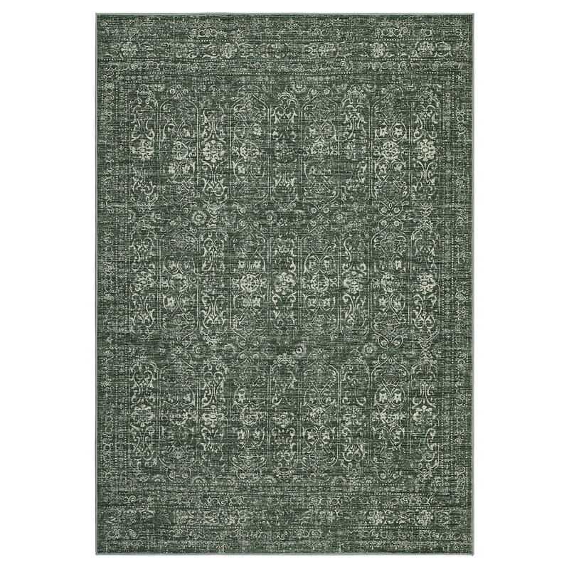 Vintage Rug Washable Rug Living Room Rug Oriental Distressed Carpet for Bedroom Rug Farmhouse Traditional Floor Cover for Dining Room Nursery Office