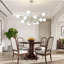 Lustre linéaire spoutnik moderne à 12 lumières Lilwenn-307384643