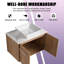 Meuble-lavabo simple 29,53 po avec plateau en pierre frittée Nazariyah