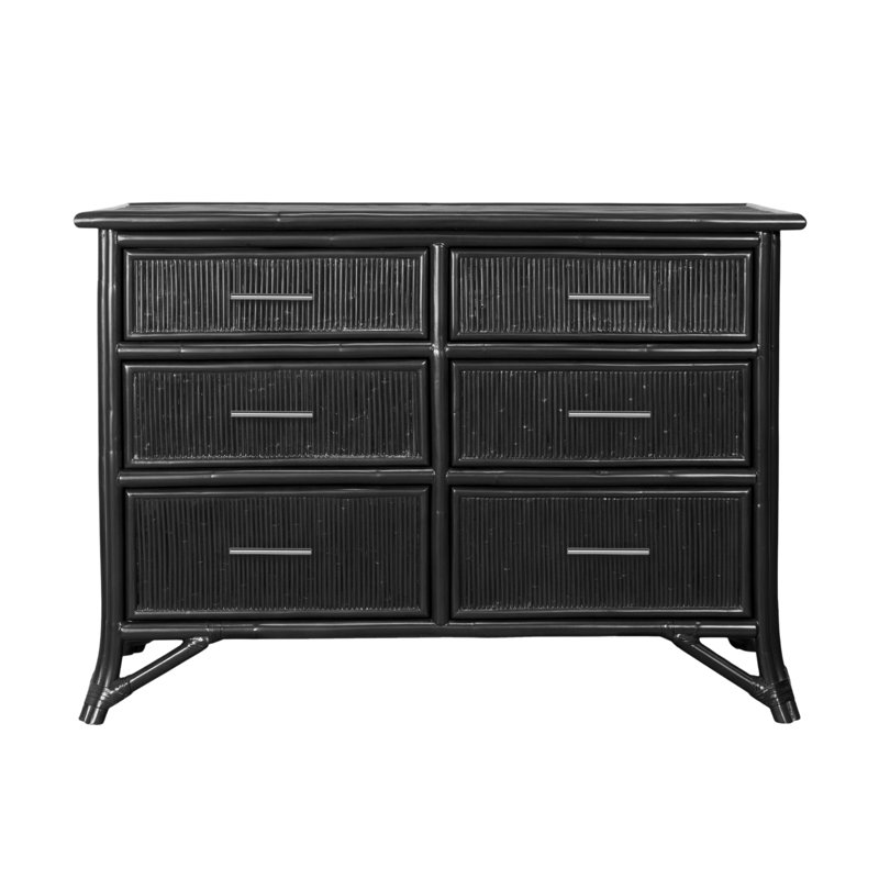 Bermuda 6 - Drawer Dresser, Black