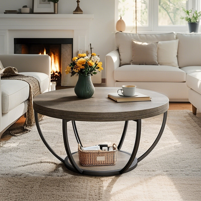 2-Tier Round Coffee Table