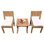 Meda Outdoor 3 - Piece Teak Bistro Set