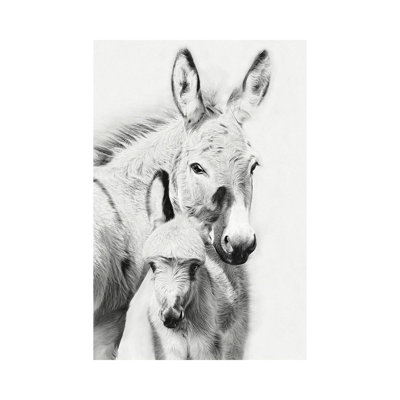 Donkey Portrait V by PHBurchett - Wrapped Canvas Gallery-Wrapped Canvas Giclée