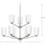 Lustre linéaire moderne à 9 lumières à intensité variable Rozema-88566687