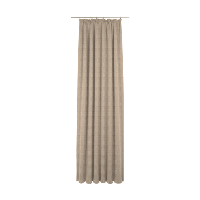 Wybron Little Parrot Slot Top Opaque Curtain, 145 W x 245 D cm, Tan/Light Brown