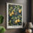 WM MORRIS Series DCXXXI Framed Print - Solid Wood-1372022100