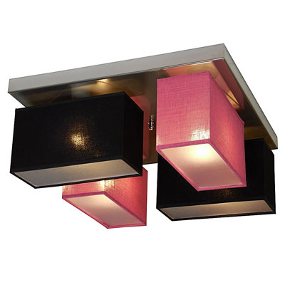 Partridge Fabric Semi Flush Mount