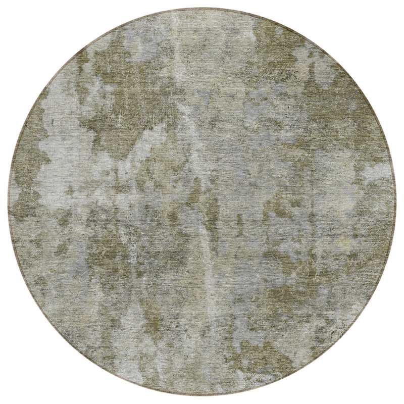 Abstract Indoor / Outdoor Rug, Round 8'