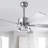 52" Dimmable 3CCT LED Ceiling Fan with Remote Control 6 Speeds Reversible DC Motor Timer 4"/10" Downrods-1616357913