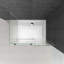 Frameless P Shaped Shower Enclosure - 1100 x 800 mm
