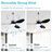 52'' ABS Blades Ceiling Fan With Lights And DC Remote, DC Motor Modern Ceiling Fan With 3 ABS Fan Blades & 2 Down Rods, Indoor Ceiling Fan With Light For Bedroom,Living Room