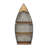 Alessia Galvanized & Wood Hanging Boat Shelf