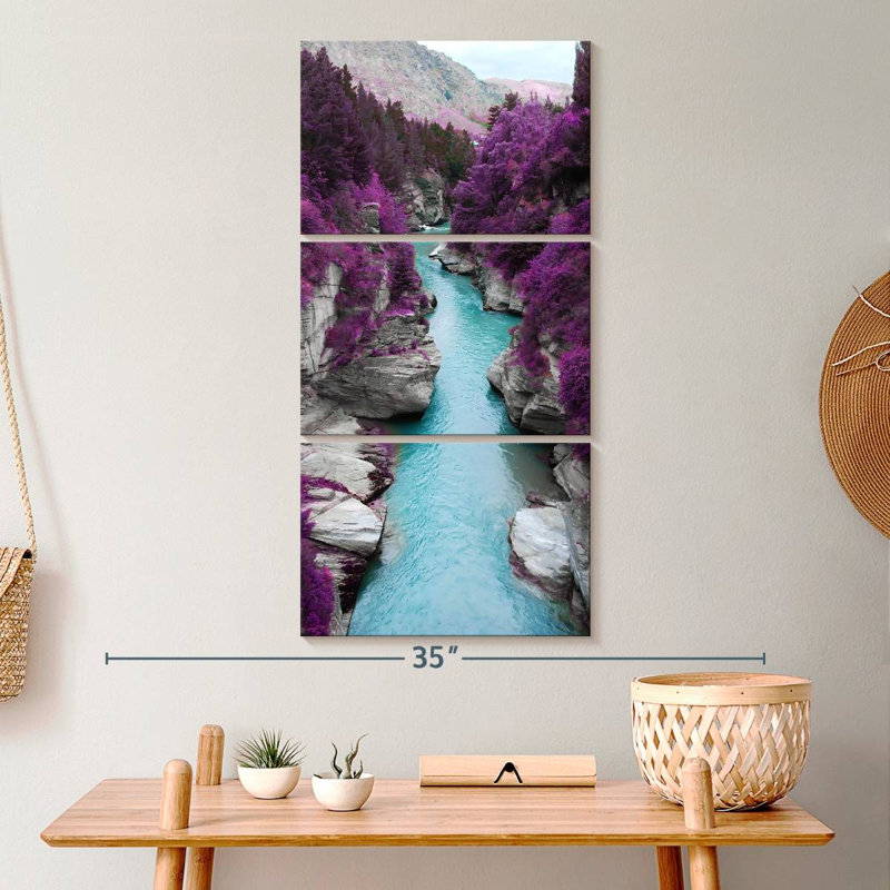 Ensemble de 3 pièces Great Beyond sur toile, H 32 po x l 15 po x P 1,25 po