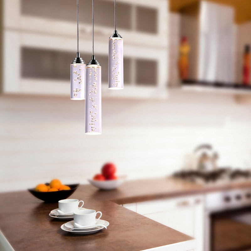 Luminaire suspendu cylindrique à 3 lumières DEL Ardrie