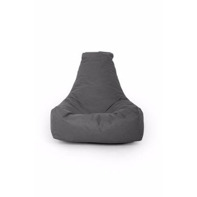 Cozy Grey Bean Bag Chair, 29.5 x 21.7 inches | 100% Polyester & Waterproof Fabric, Recycled Styrofoam Bead Filling | Removable Zipped Cover, Perfect for Relaxation & Playrooms, Durable & Stylish Design