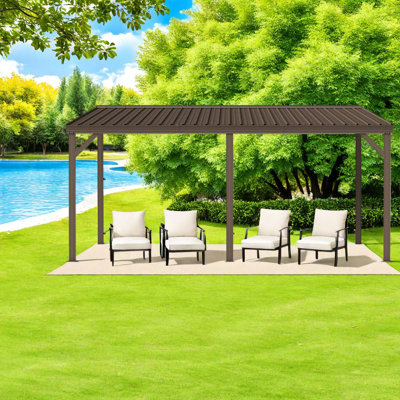 Canopies & Gazebos(must Include Frame) Steel Hardtop Modern Patio Shade