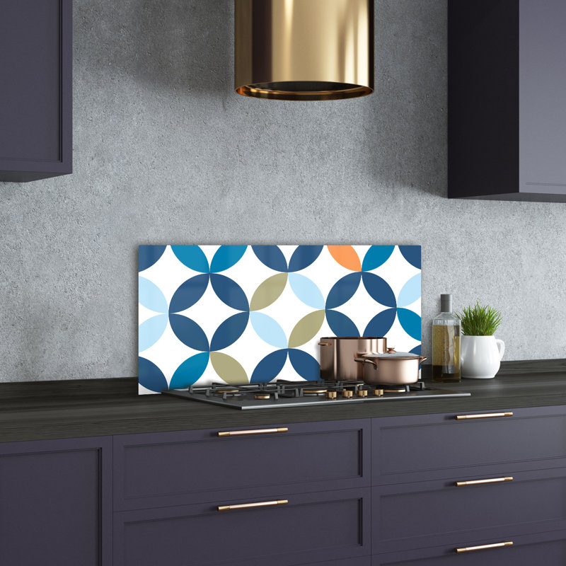 Geralynn 50cm W x 100cm L Glass Peel and Stick Panel