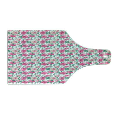 East Urban Home Glass Vintage Rose Cutting Board