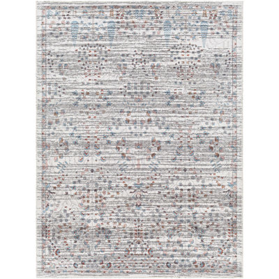 Arrae Blue Machine Washable Area Rug