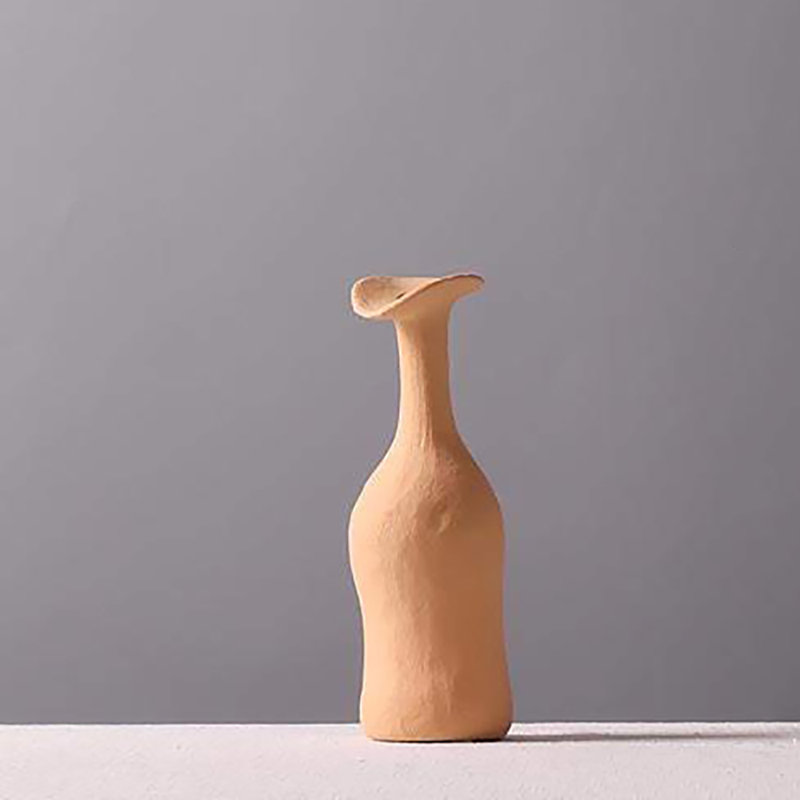 Vase de table Paso, Jaune, H 7,8 po x l 2,8 po x P 2,8 po