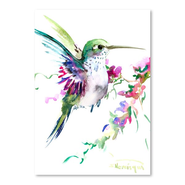 Bless international Botanical Nature Poster Wall Art - Hummingbird by ...
