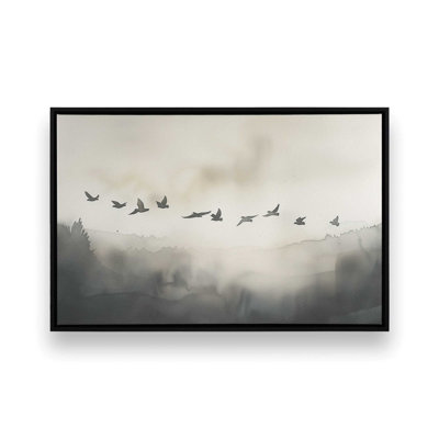 Impression sur toile Winged Wonders dans un cadre doré, 24 po x 36 po