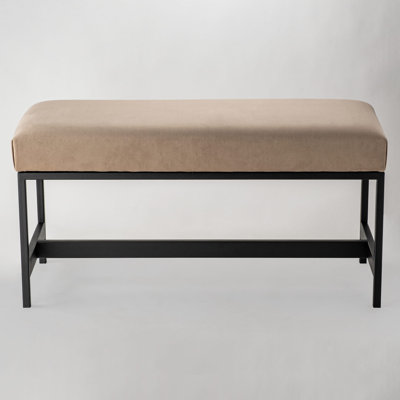 Evleen Velvet Upholstered Bench