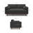 Morrison Woven-Blend Fabric Mid-Century Modern Loveseat Sofa With Solid Wood Frame For Living Room-251954028-251954024
