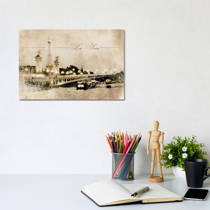 Le Pont Alexandre 1 Piece Wrapped Canvas Wall Art, 20.32 cm H x 30.48 cm W