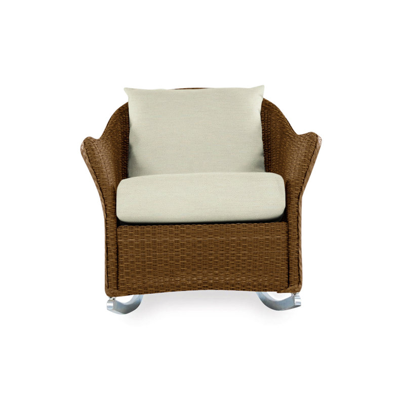 Weekend Retreat Outdoor Rocker Chair, Flagship Lapis Sunbrella®, Bark