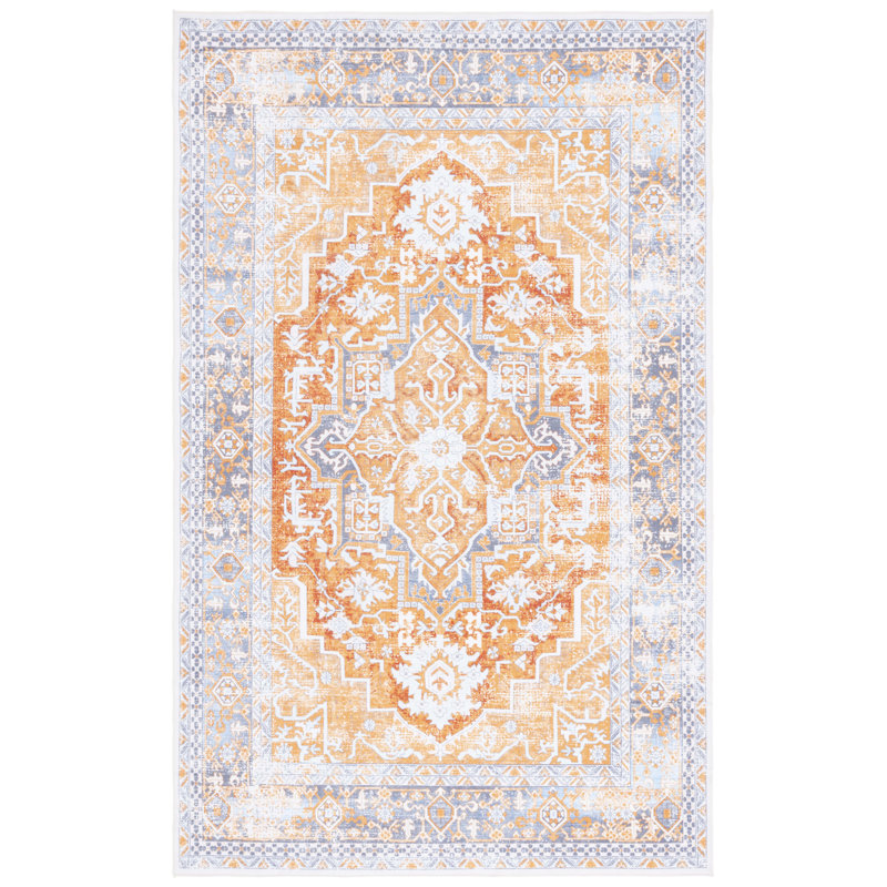 Shealin Machine Washable Performance Oriental Rug, Rectangle 8' x 10'