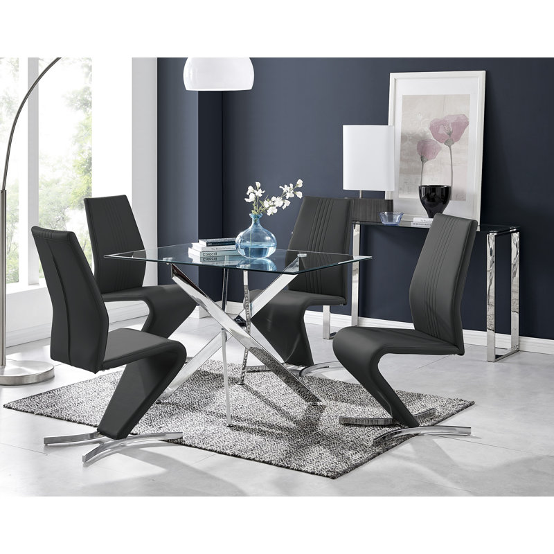 Lenworth 5 - Piece Dining Set, Black