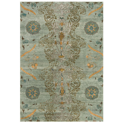 Handmade Wool Floral Area Rug