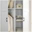 Armoire penderie 40 po avec 2 tiroirs et barre de suspension Aubree