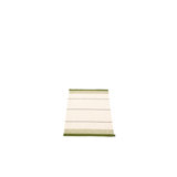Belle Striped Area Rug in Dark Olive/Cream