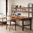 Walnut Rectangular Solid Wood Executive desk-1054619892